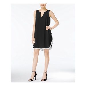 BAR III Womens Black Sleeveless Shift Dress Size Small